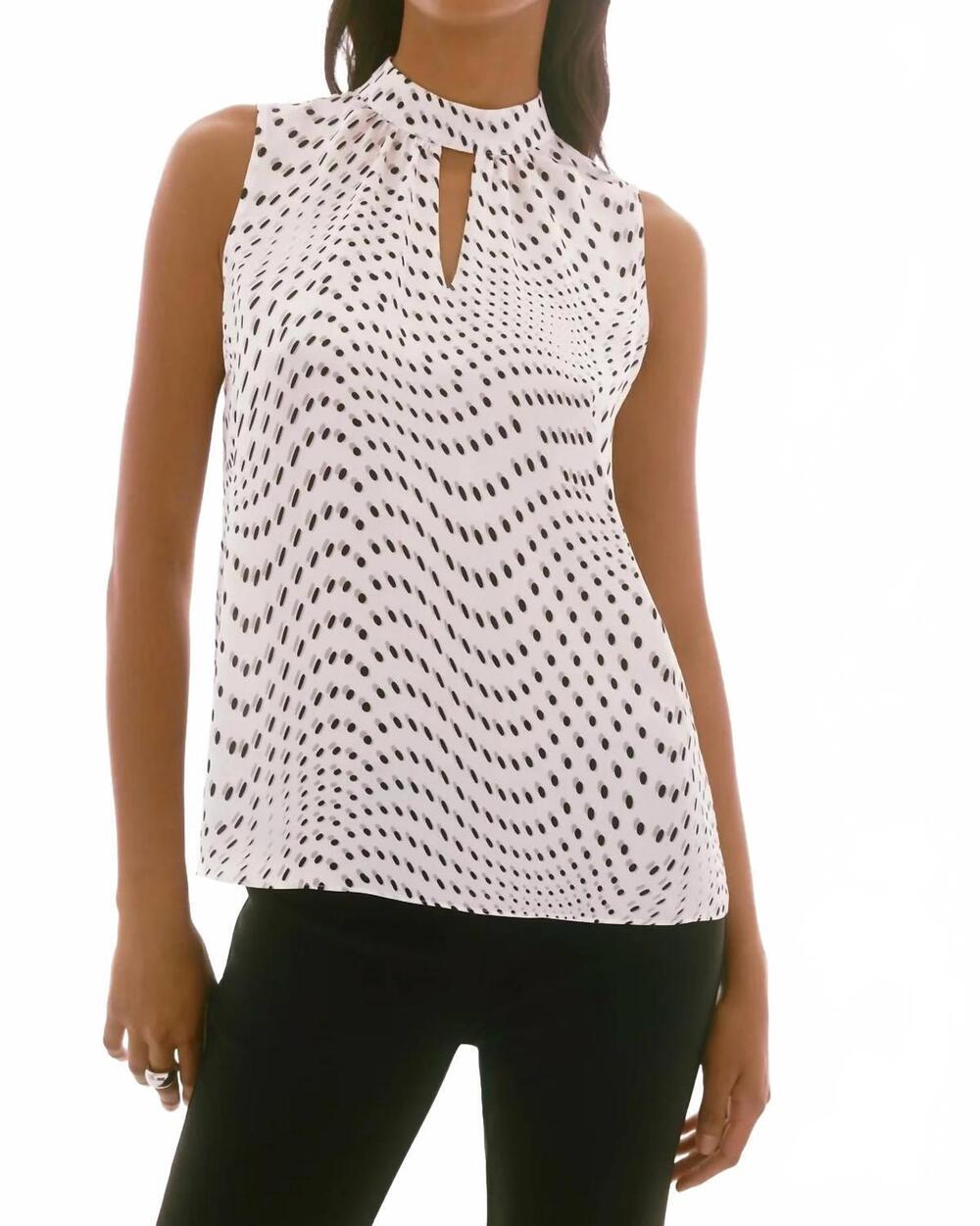 NEW JOSEPH RIBKOFF dot print sleeveless top
